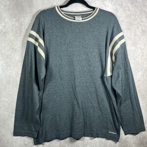 Vintage Unionbay Shirt Mens Large Gray Cream Knit‎ 90s Skater Y2K Casual Crew